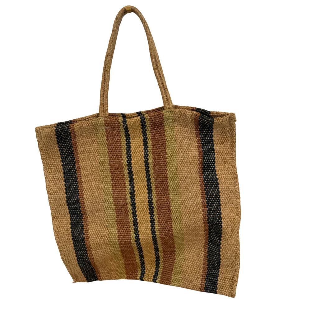 Maison Bengal Jute Tote Bag Shopper Bag Market Bag Fair Trade - Picture 2 of 7